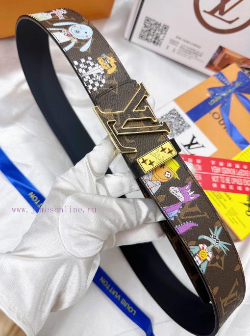 Belt LV Louis ReproductionBelt made of 100% head layer cowhide, ensuring genuine leather sti kgygk25k - Image 7