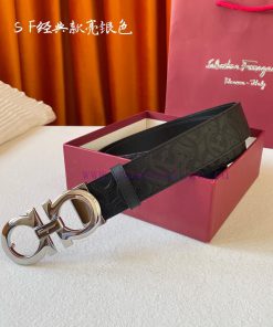 Comes with a complete set of gift boxes for menFerragamo 3.5cm high-end custom men's belt, d 2mkpuesm