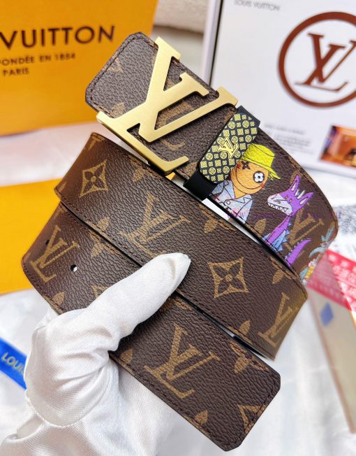 Belt LV Louis Vuitton's top tier replicaThe waistband is made of 100% cowhide, ensuring a ma d4lye5k3 - Image 3