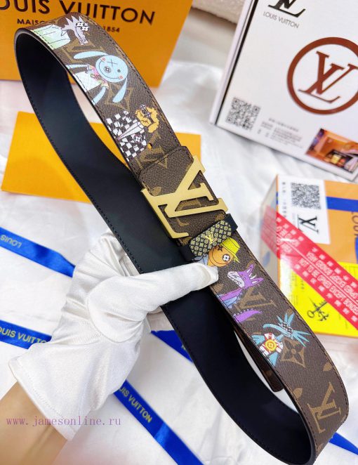 Belt LV Louis Vuitton's top tier replicaThe waistband is made of 100% cowhide, ensuring a ma d4lye5k3 - Image 6
