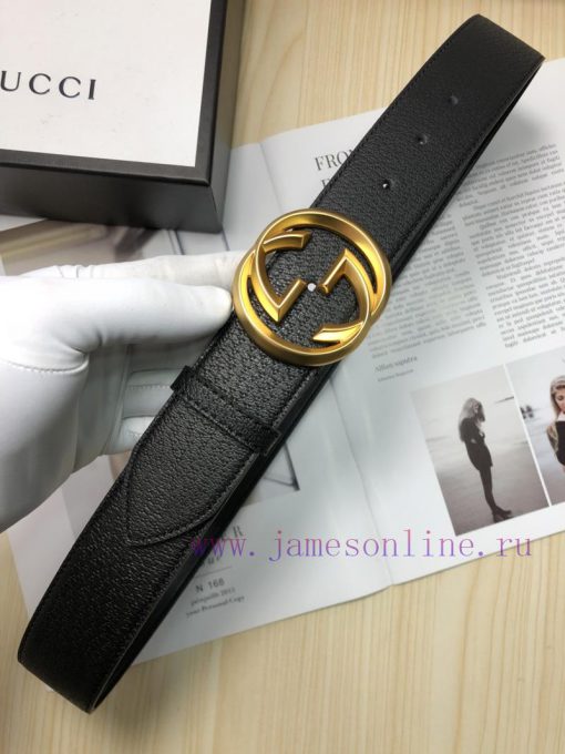 The Gucci top layer calf leather belt is made by hot pressing to achieve a wild boar skin ef s8pycrrb - Image 3