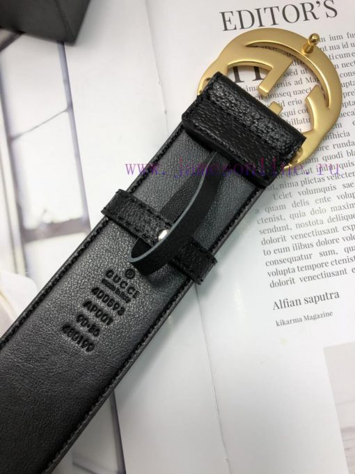 The Gucci top layer calf leather belt is made by hot pressing to achieve a wild boar skin ef s8pycrrb - Image 9