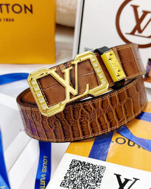 Belt LV Louis Vuitton's top tier replica Diamond inlayThe waistband is made of 100% imported 36uhllwz - Image 3