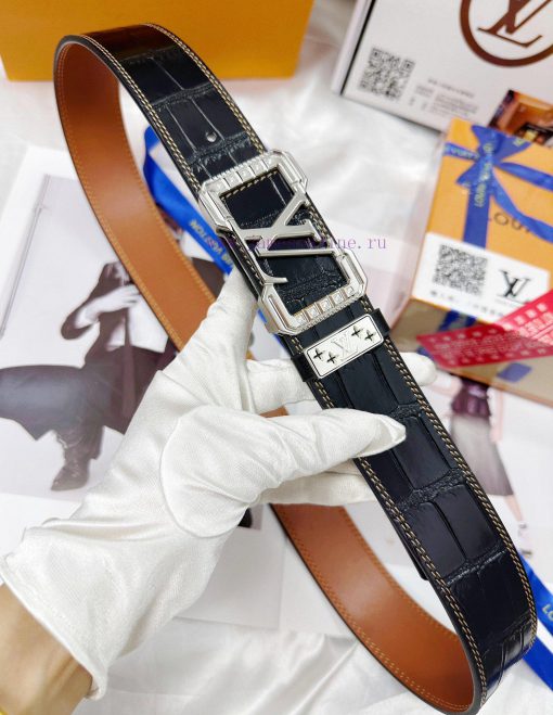 Belt LV Louis Vuitton's top tier replica Diamond inlayThe waistband is made of 100% imported 36uhllwz - Image 8