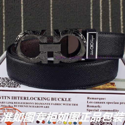 Ferragami ️Comes with a punch as a giftMaterial: 100% top layer cowhide, ensuring genuine le chqjc0e0