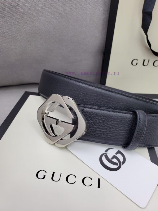 Comes with a complete set of Gucci synchronous genuine waist belts, 4.0cm imported original o3inxk7h - Image 4