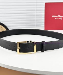 Ferragamo Belt Double sided Head Layer - Original Leather 3.5cm Trimmable, Identify Latest L 3u4b3hvi