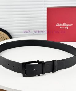 Ferragamo Belt Double sided Head Layer - Original Leather 3.5cm Trimmable, Identify Latest L wjo76xtm