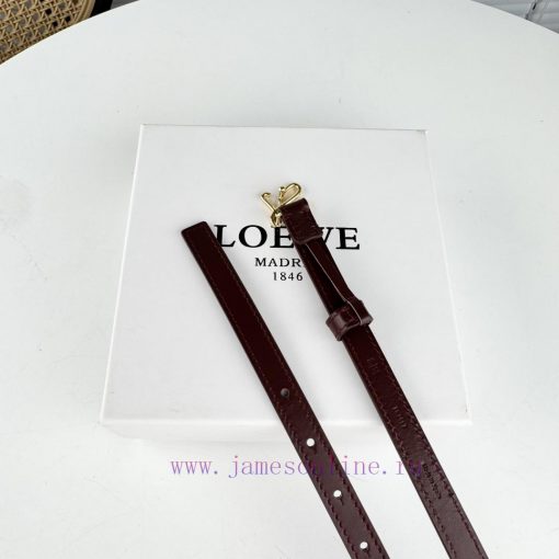 Loewe W2024Ss autumn and winter new smooth calf leather belt with L letter combination needl 1uvqegg0 - Image 4