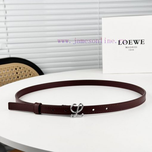 Loewe W2024Ss autumn and winter new smooth calf leather belt with L letter combination needl phl2ej4n
