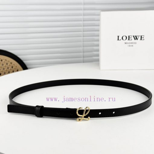 Loewe W2024Ss autumn and winter new smooth calf leather belt with L letter combination needl 2h10iria - Image 2