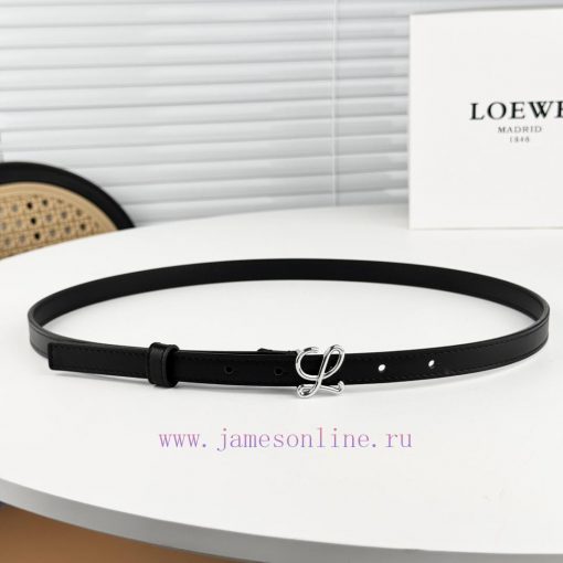Loewe W2024Ss autumn and winter new smooth calf leather belt with L letter combination needl jhqz6r5k