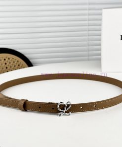 Loewe W2024Ss autumn and winter new smooth calf leather belt with L letter combination needl zmf2uvyn