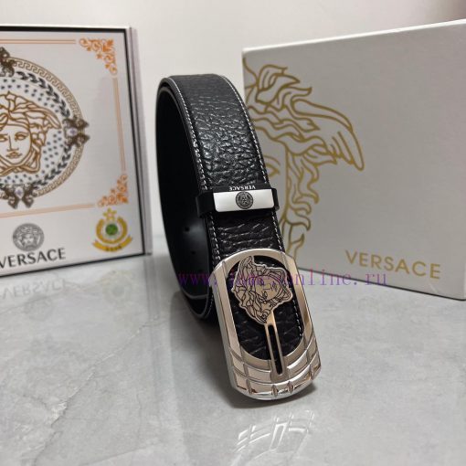 Versace. VersaceMaterial: Leather Belt with 100% Head Layer. The leather belt is guaranteed h8v8bofu - Image 3