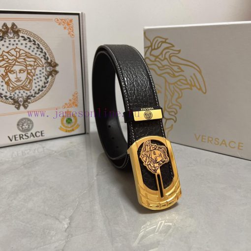Versace. VersaceMaterial: Leather Belt with 100% Head Layer. The leather belt is guaranteed h8v8bofu - Image 4