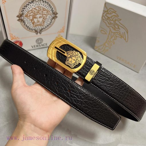 Versace. VersaceMaterial: Leather Belt with 100% Head Layer. The leather belt is guaranteed h8v8bofu - Image 6