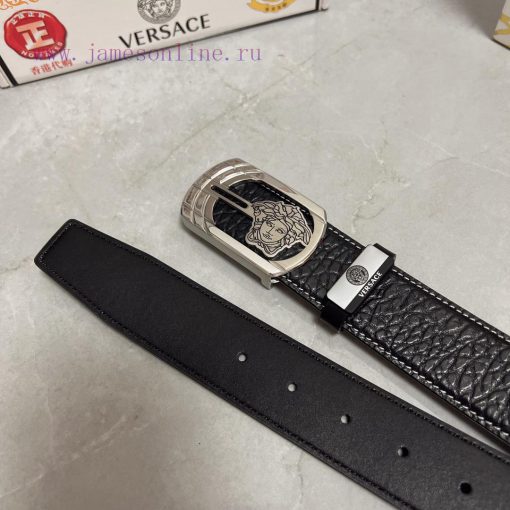 Versace. VersaceMaterial: Leather Belt with 100% Head Layer. The leather belt is guaranteed h8v8bofu - Image 9