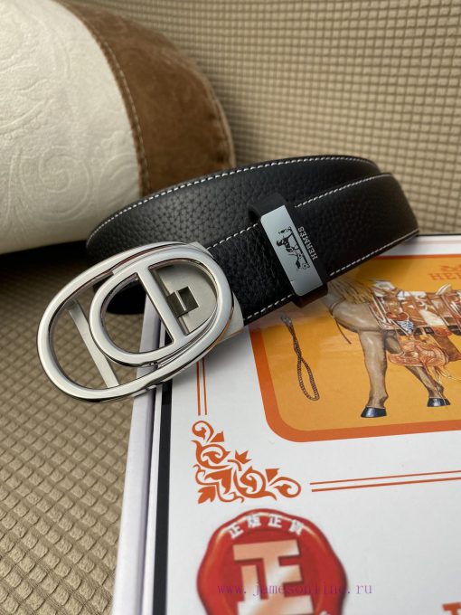 Hermes Herm è s automatic beltMaterial: Leather Belt with 100% Head Layer. The leather belt 5scbgo4n - Image 3