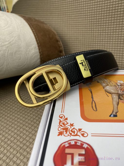 Hermes Herm è s automatic beltMaterial: Leather Belt with 100% Head Layer. The leather belt 5scbgo4n - Image 4