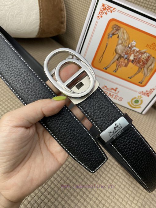 Hermes Herm è s automatic beltMaterial: Leather Belt with 100% Head Layer. The leather belt 5scbgo4n - Image 7