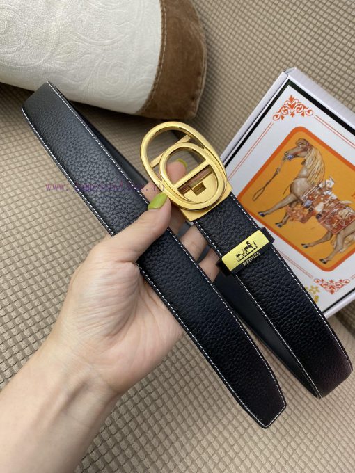 Hermes Herm è s automatic beltMaterial: Leather Belt with 100% Head Layer. The leather belt ynkc6m84 - Image 6