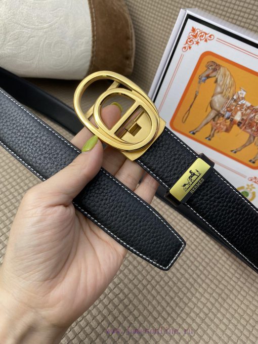 Hermes Herm è s automatic beltMaterial: Leather Belt with 100% Head Layer. The leather belt ynkc6m84 - Image 7