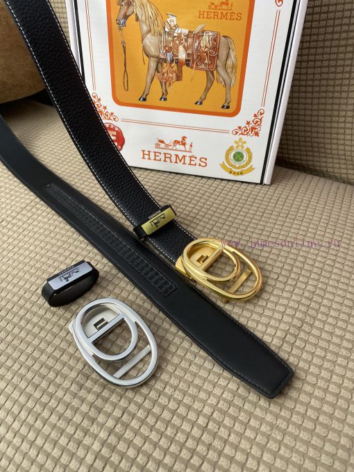 Hermes Herm è s automatic beltMaterial: Leather Belt with 100% Head Layer. The leather belt rxj6nsn5 - Image 9