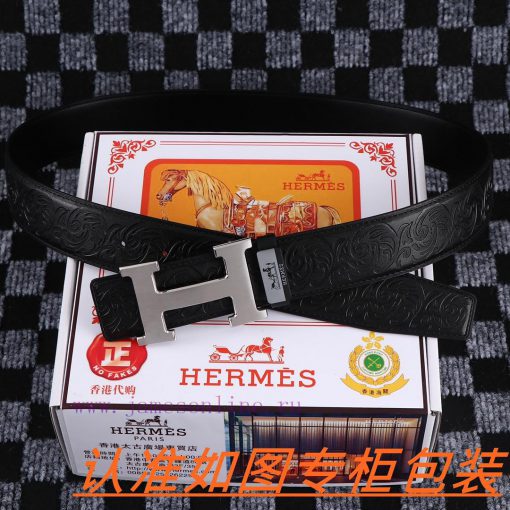 Men's belt HermesMen's leather belt is made of 100% head layer cowhide, ensuring that the 24 ndi3v1ap - Image 5