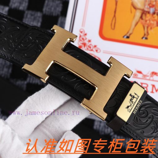 Men's belt HermesMen's leather belt is made of 100% head layer cowhide, ensuring that the 24 rhhx4lrs - Image 4