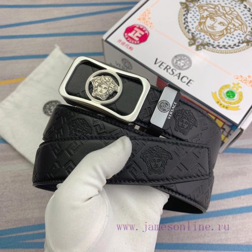 Versace automatic beltMaterial: Leather Belt with 100% Head Layer. The leather belt is guara iiycso91 - Image 6