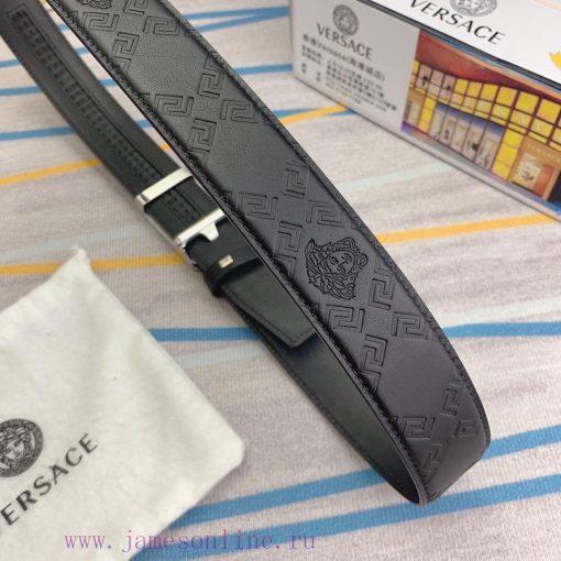 Versace automatic beltMaterial: Leather Belt with 100% Head Layer. The leather belt is guara iiycso91 - Image 9