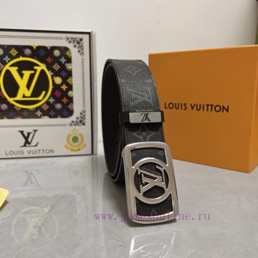LV... Louis VuittonMaterial: Leather Belt with 100% Head Layer. The leather belt is guarante h1yhs9ea - Image 4