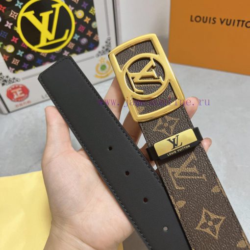 LV... Louis VuittonMaterial: Leather Belt with 100% Head Layer. The leather belt is guarante h1yhs9ea - Image 9