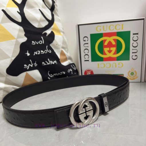 Gucci. Gucci  Material: Leather Belt with 100% Head Layer. The leather belt is guaranteed to hid4ehpg - Image 3
