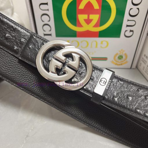 Gucci. Gucci  Material: Leather Belt with 100% Head Layer. The leather belt is guaranteed to hid4ehpg - Image 5