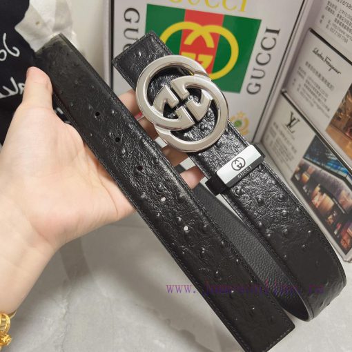 Gucci. Gucci  Material: Leather Belt with 100% Head Layer. The leather belt is guaranteed to hid4ehpg - Image 7