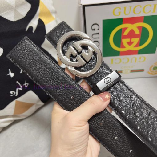 Gucci. Gucci  Material: Leather Belt with 100% Head Layer. The leather belt is guaranteed to hid4ehpg - Image 9