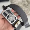 Versace. Versace Belt and BeltsHanging buckle, classic human head made of pure steel materia wlydnftk