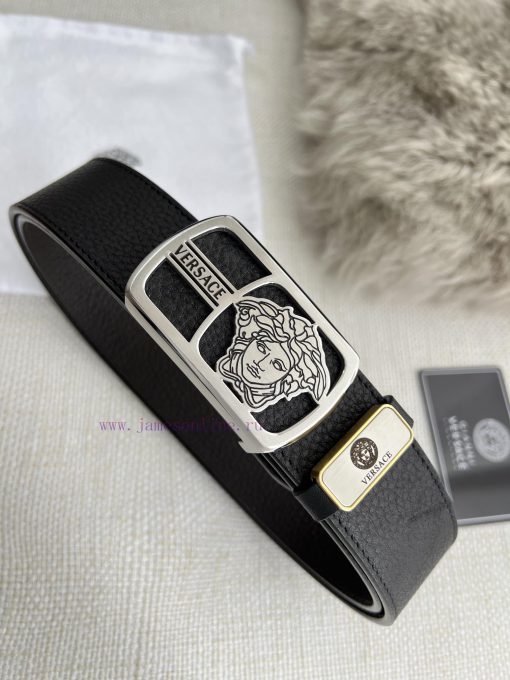 Versace. Versace Belt and BeltsHanging buckle, classic human head made of pure steel materia wlydnftk - Image 3