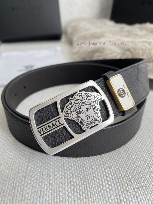 Versace. Versace Belt and BeltsHanging buckle, classic human head made of pure steel materia wlydnftk - Image 8