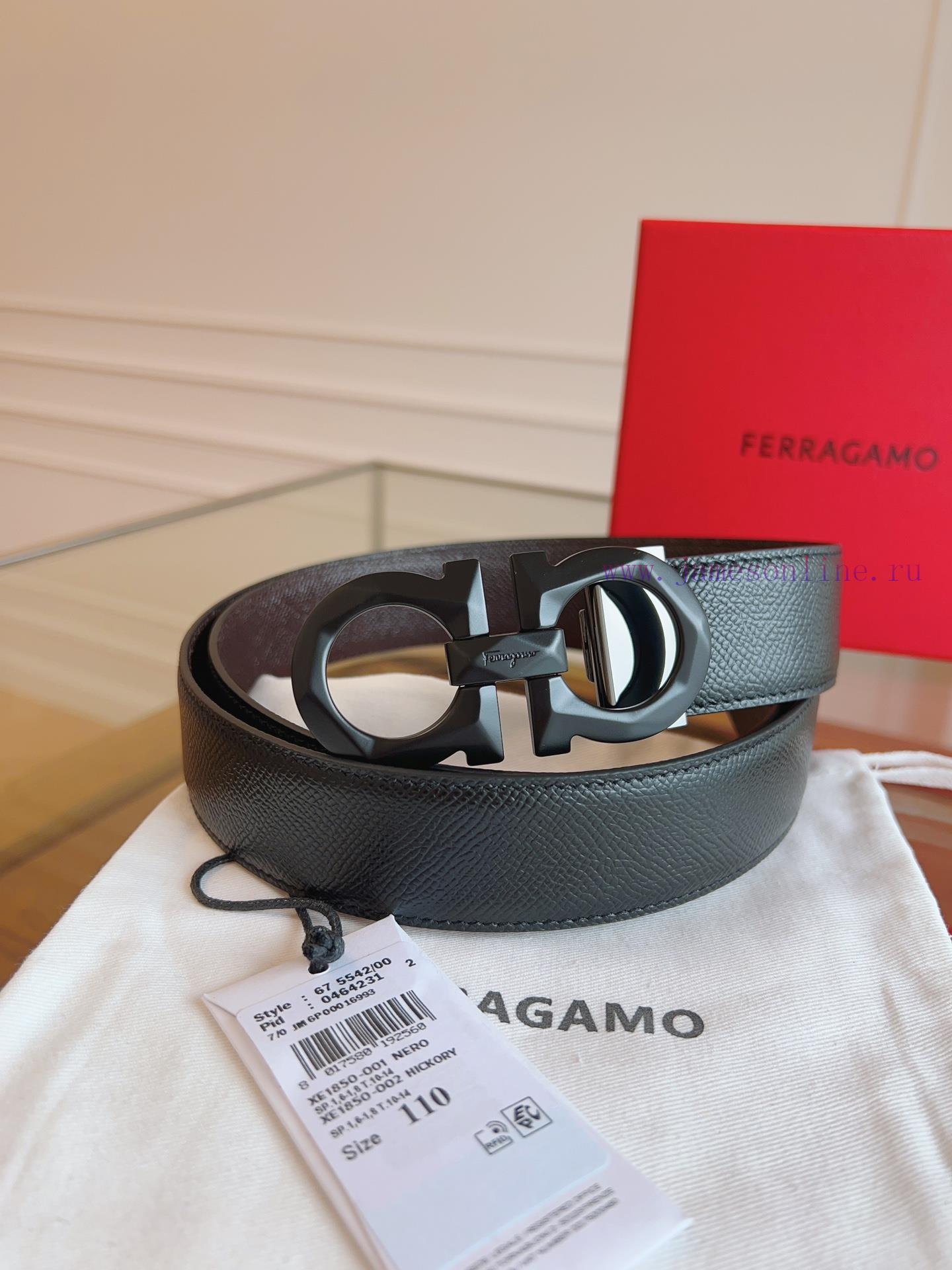 Ferragamo. FerragamoNew full width 3.5cm high-end customized men's belt double-sided importe gtqn3wsi - Image 2