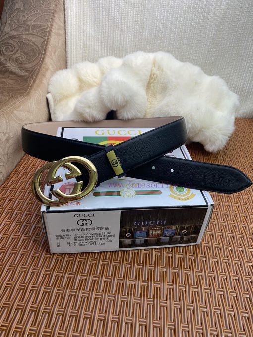 Gucci. Gucci  Material: Leather Belt with 100% Head Layer. The leather belt is guaranteed to we1t08jc - Image 2