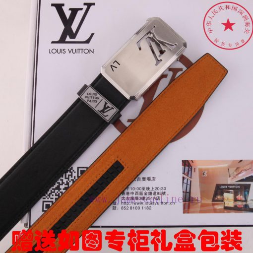 Belt LV Louis Vuitton automatic buckleThe waistband is made of 100% cowhide, ensuring the sa oclbq8cj - Image 9