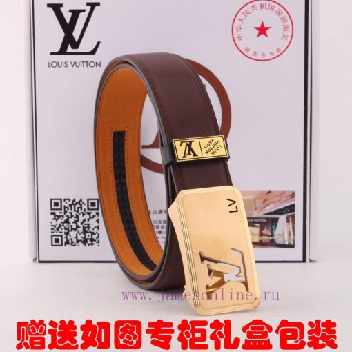 Belt LV Louis Vuitton automatic buckleThe waistband is made of 100% cowhide, ensuring the sa 6fhtxpux - Image 2