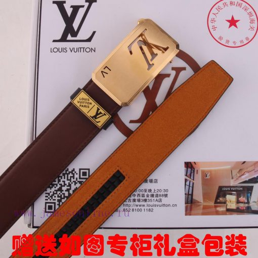 Belt LV Louis Vuitton automatic buckleThe waistband is made of 100% cowhide, ensuring the sa 6fhtxpux - Image 9