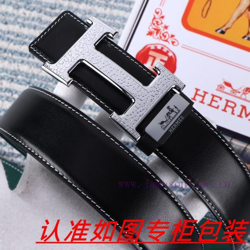 Men's belt HermesMen's leather belt is made of 100% head layer cowhide, ensuring that the 24 dinpd4dc - Image 4