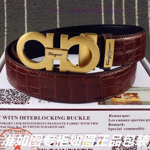 Ferragami crocodile patternComes with a punch as a giftThe material is made of 100% top laye i02y9p2l - Image 3
