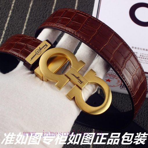Ferragami crocodile patternComes with a punch as a giftThe material is made of 100% top laye i02y9p2l - Image 6