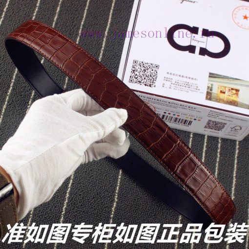 Ferragami crocodile patternComes with a punch as a giftThe material is made of 100% top laye i02y9p2l - Image 8