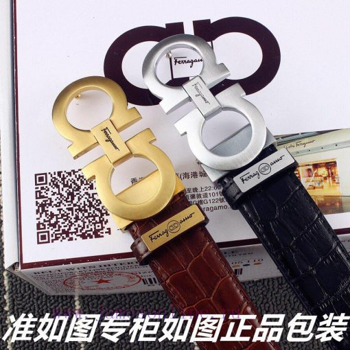 Ferragami crocodile patternComes with a punch as a giftThe material is made of 100% top laye i02y9p2l - Image 9